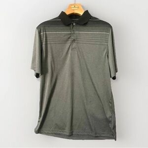 Arnold Palmer Golf Cool Effect Polo Shirt Mens Medium Grey Preppy Activewear